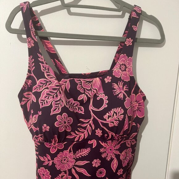 LANDS END TANKINI TOP WITH BRA SZ 14 - Picture 1 of 7